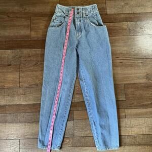 90s VINTAGE Ary Cooper Women's Size 7 High Waist Tapered Jeans Denim Y2K #30619